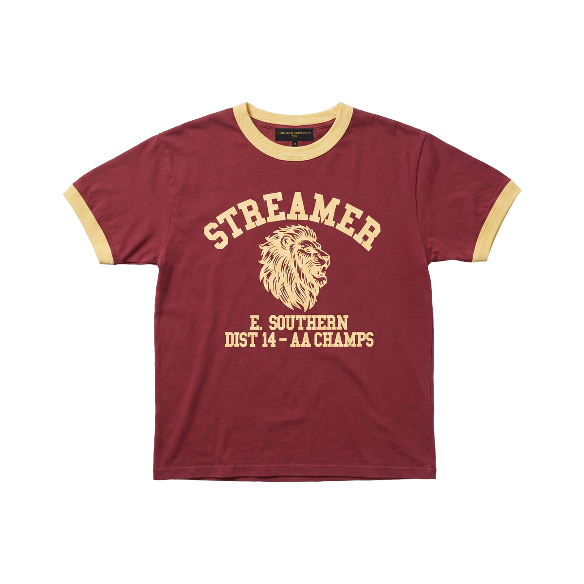 STREAMER UNIVERSITY RINGER BABY TEE