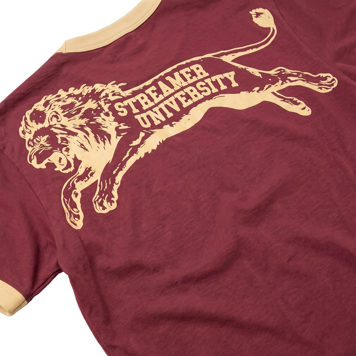 STREAMER UNIVERSITY RINGER BABY TEE